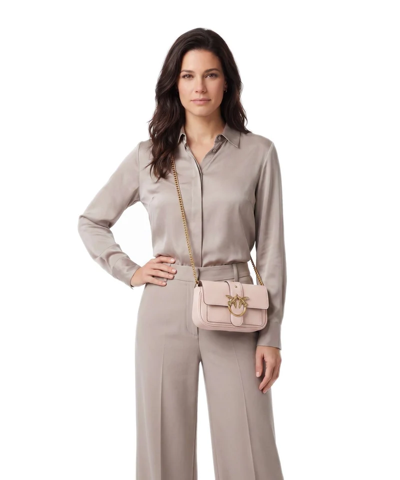 Pinko Love One Pocket Portefeuille rosa cammeo/antique gold