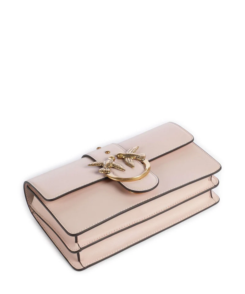Pinko Love One Mini Sac bandoulière rosa cammeo/antique gold