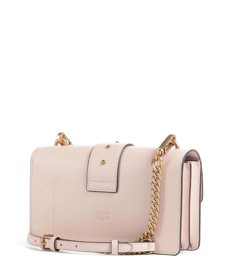 Pinko Love One Mini New Buckle Sac bandoulière rosa cammeo/antique gold