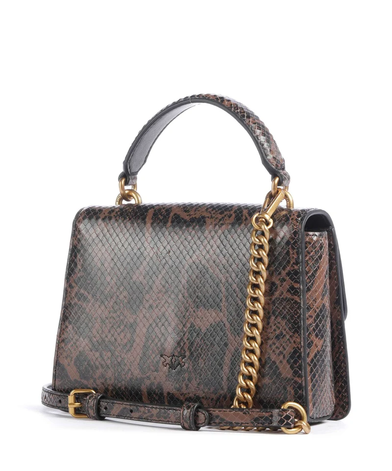 Pinko Love One Mini Sac bandoulière roccia/marrone/antique gold
