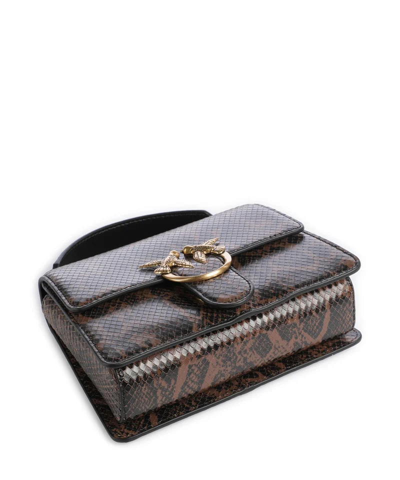 Pinko Love One Mini Sac bandoulière roccia/marrone/antique gold