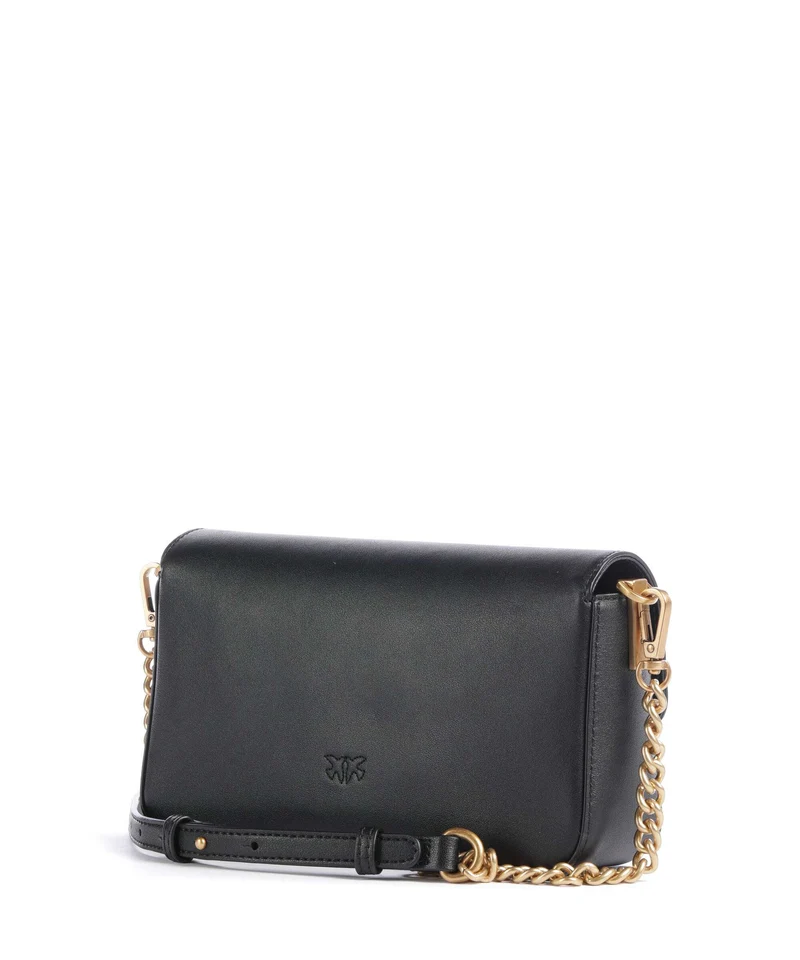 Pinko Love One Mini Slouchy Sac bandoulière nero/antique gold