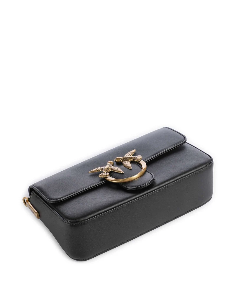 Pinko Love One Mini Slouchy Sac bandoulière nero/antique gold