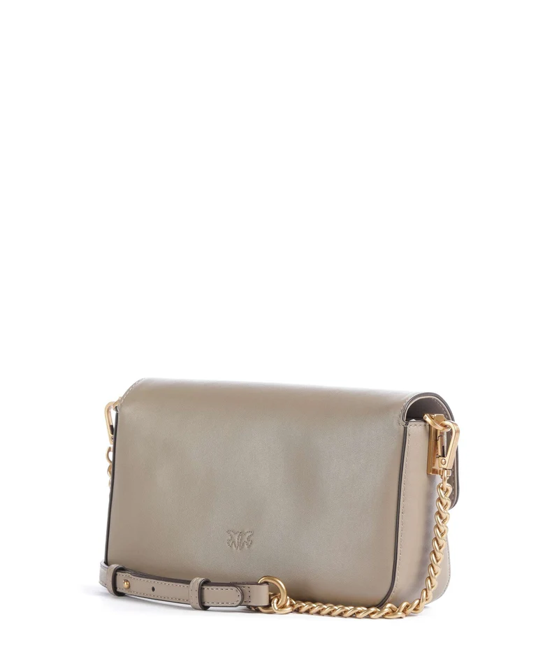 Pinko Love One Mini Slouchy Sac bandoulière grigio talpa/antique gold