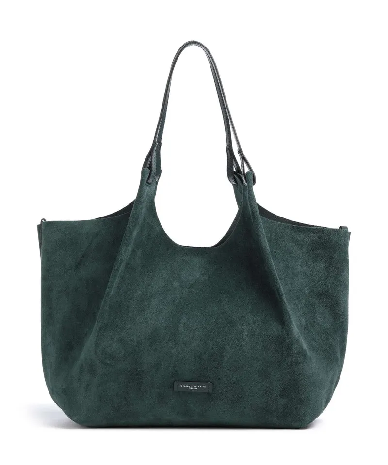 Gianni Chiarini Dua L Cabas velvet green