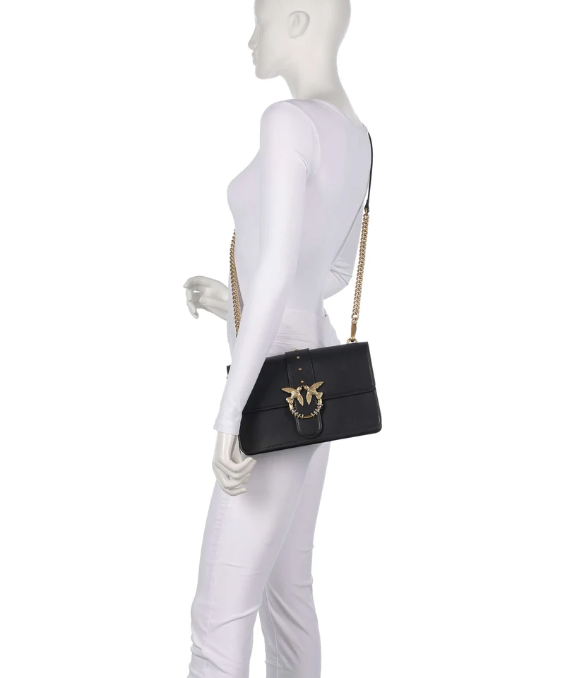 Pinko Love One Classic New Buckle Sac bandoulière nero/antique gold