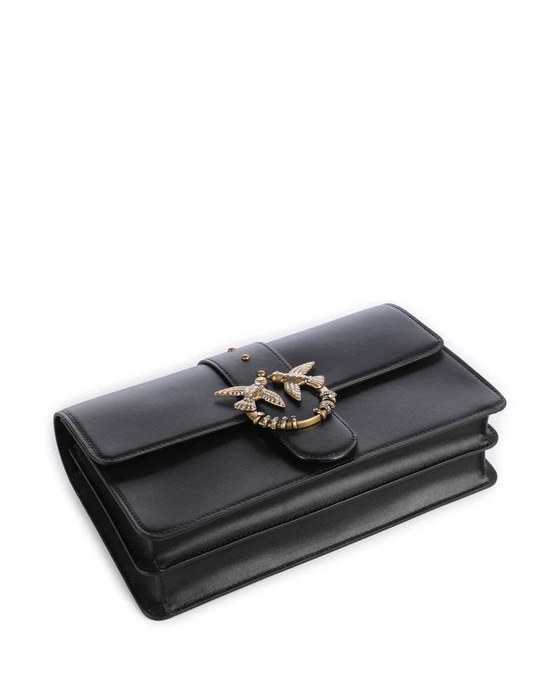 Pinko Love One Classic New Buckle Sac bandoulière nero/antique gold