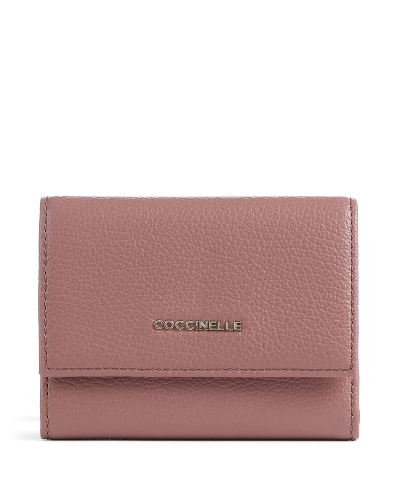 Coccinelle Metallic Soft Portefeuille winter rose