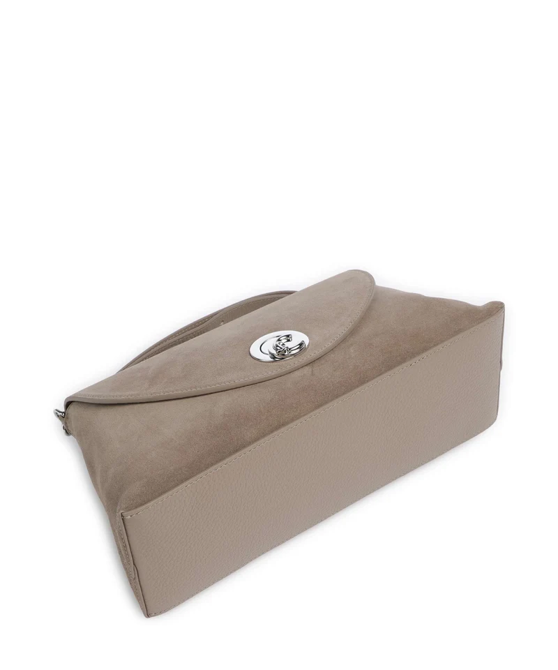 Coccinelle Nikla Suede Sac porté épaule warm taupe