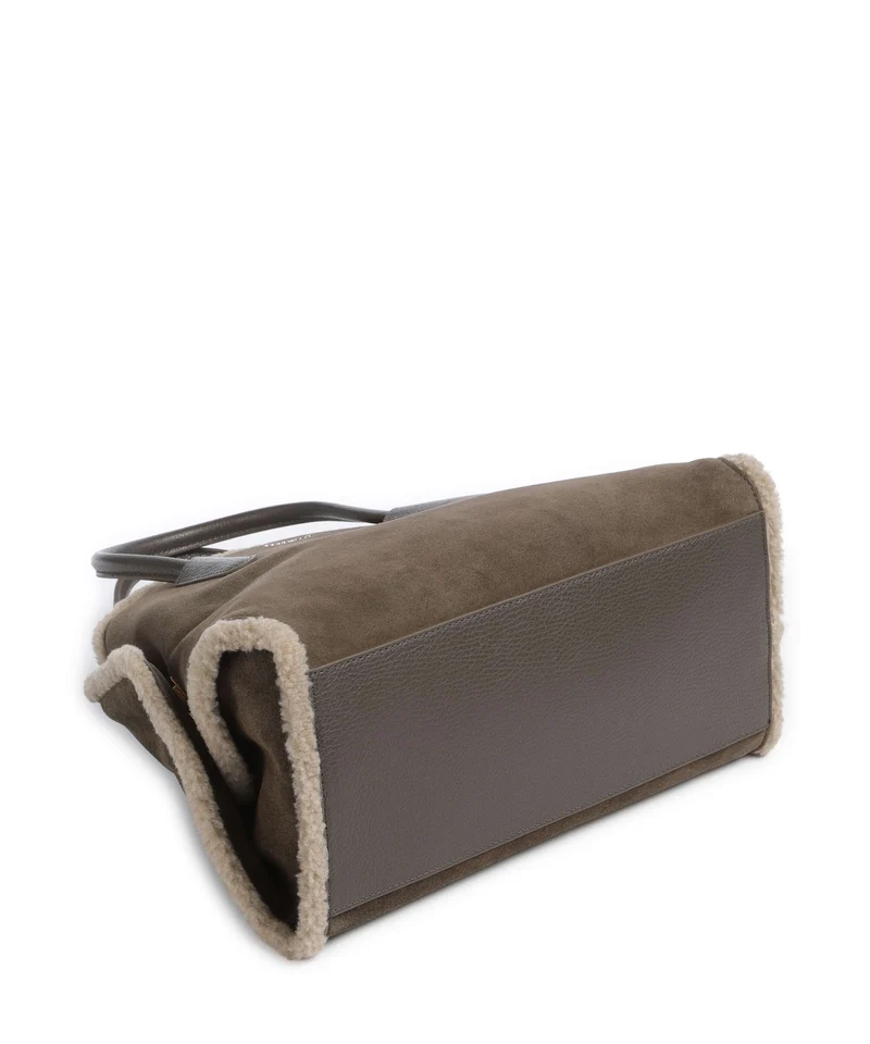 Coccinelle Tylde Suede Eco Sac à main fango/warm taupe