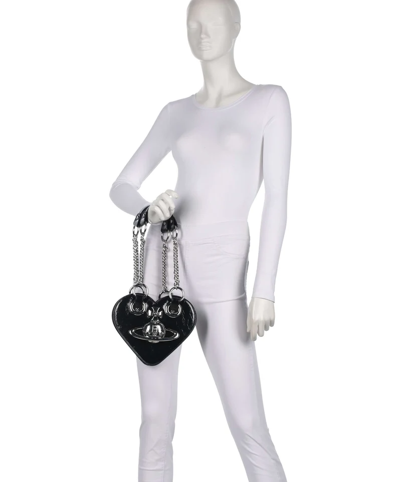 Vivienne Westwood Juliet Heart Naplak Sac à main black