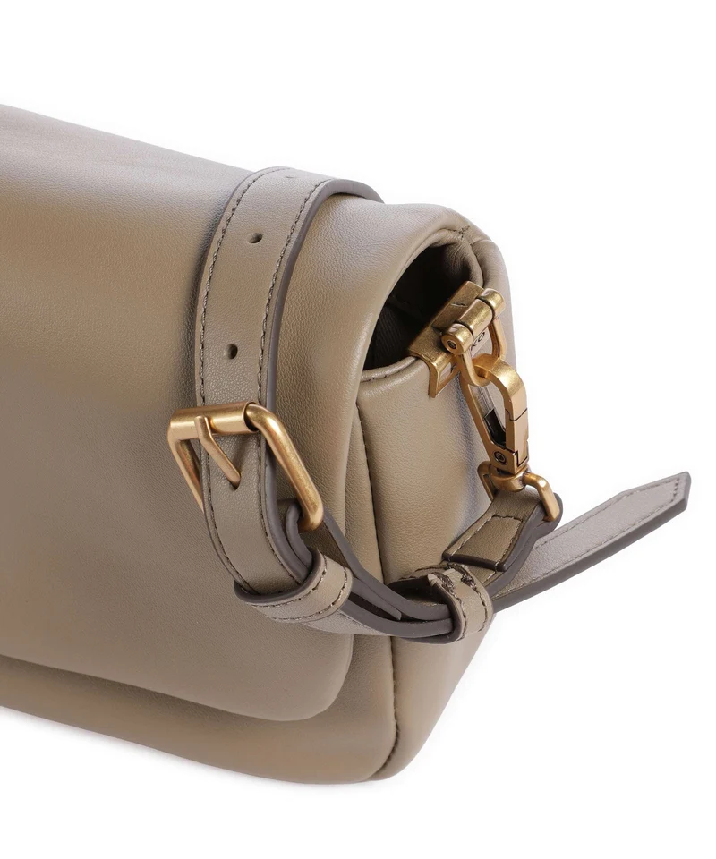 Pinko Click Soft Horizontal Mini Sac bandoulière grigio talpa/antique gold