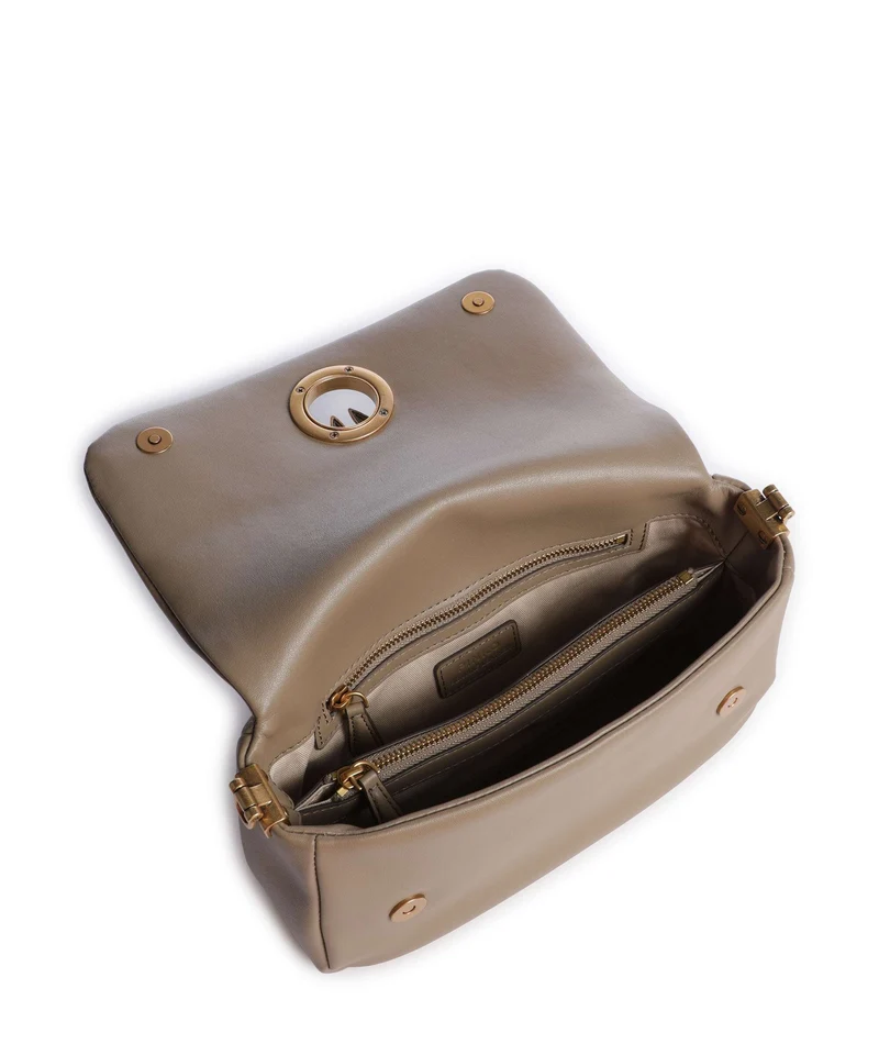 Pinko Click Soft Horizontal Mini Sac bandoulière grigio talpa/antique gold