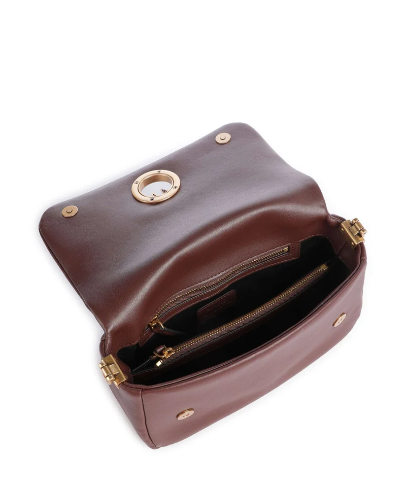 Pinko Click Soft Horizontal Mini Sac bandoulière castano intenso/antique gold