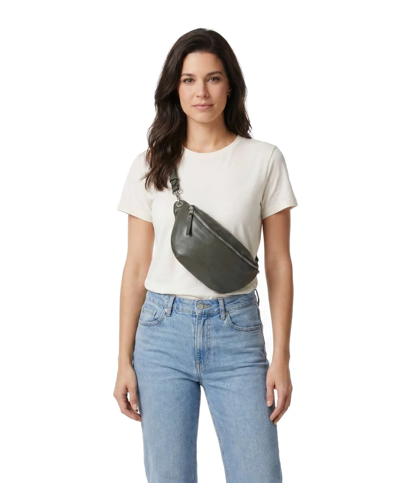 Liebeskind Tavia Sheep Natural Sac banane cypress green