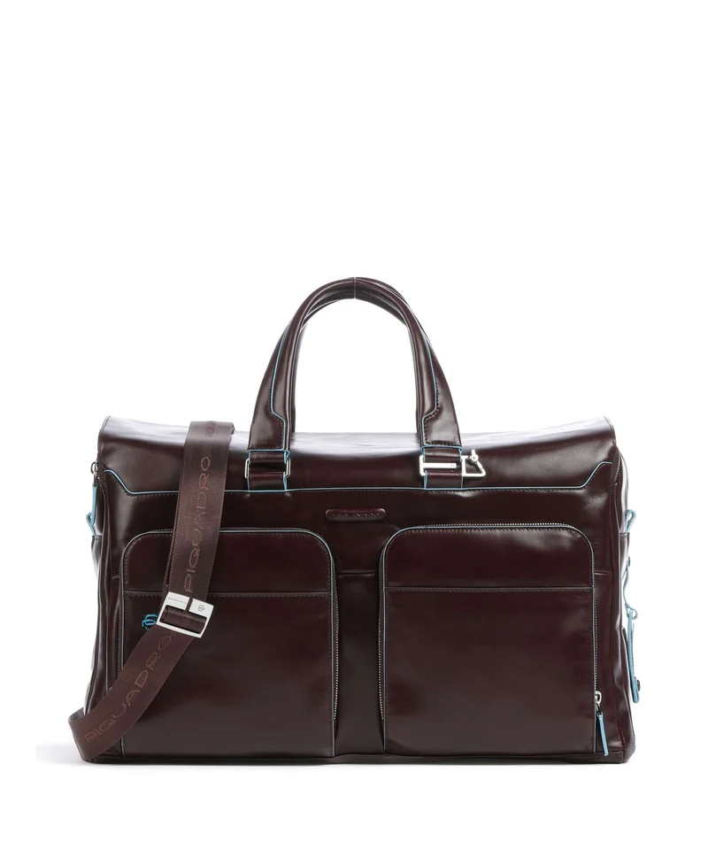 Piquadro Blue Square Sac week-end mahogany