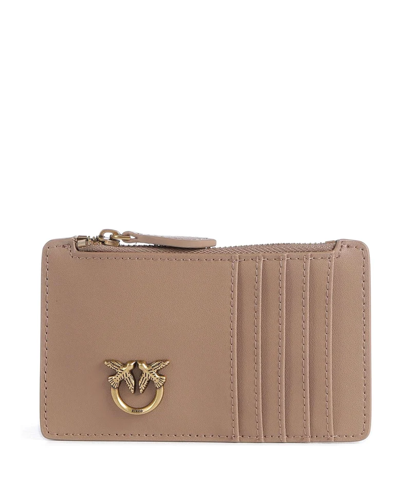 Pinko Airone Étui à cartes crédit biscotto zenzero/antique gold
