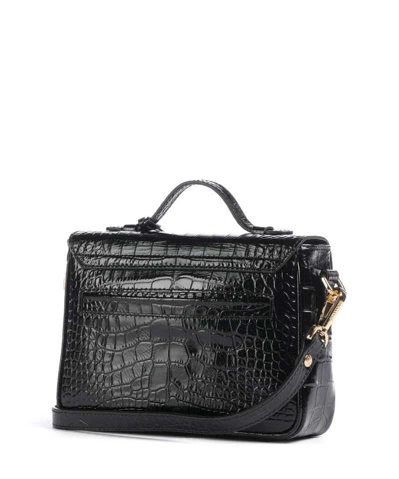 Maison Mollerus Croco Meyrin Sac bandoulière classic schwarz