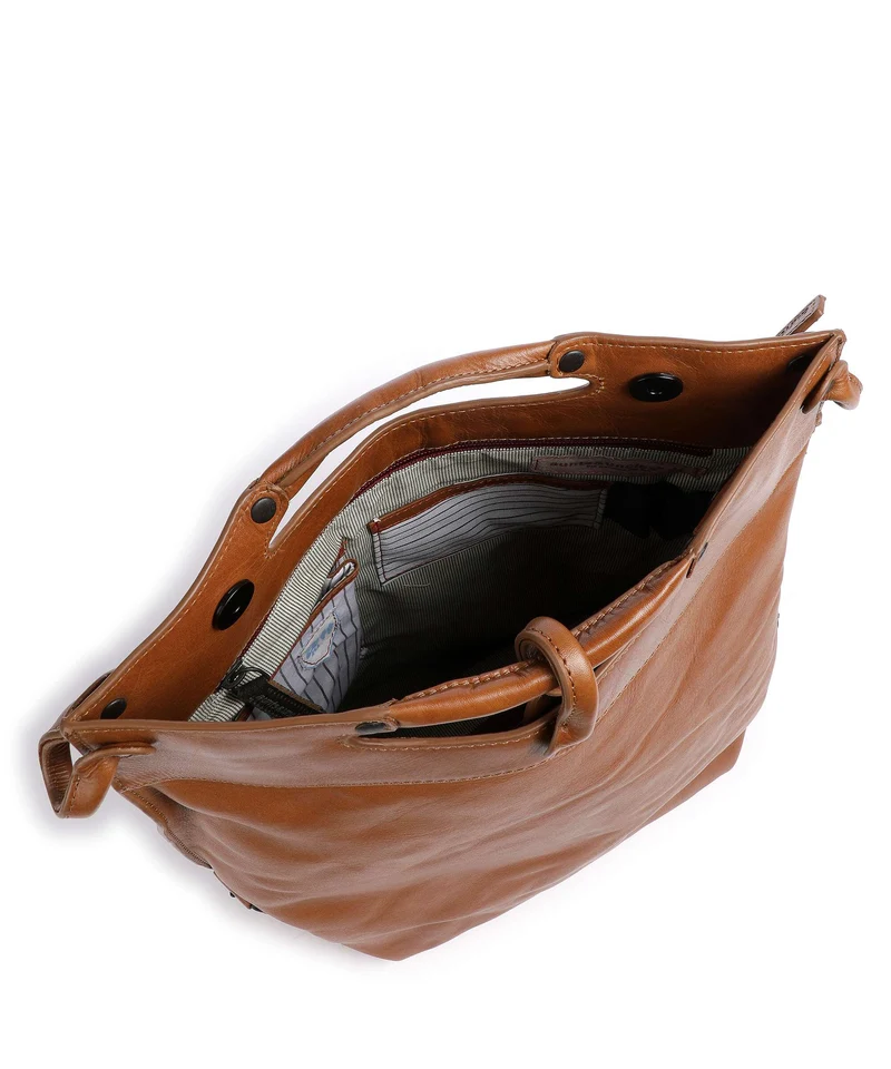 Aunts & Uncles Grandma's Luxury Club Mrs. Pancake Sac porté épaule cognac