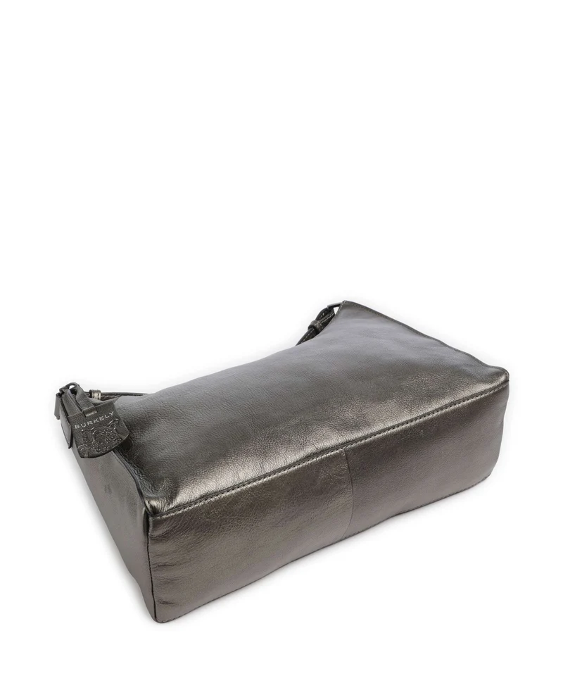 Burkely Creased Crystal Sac porté épaule gunmetal