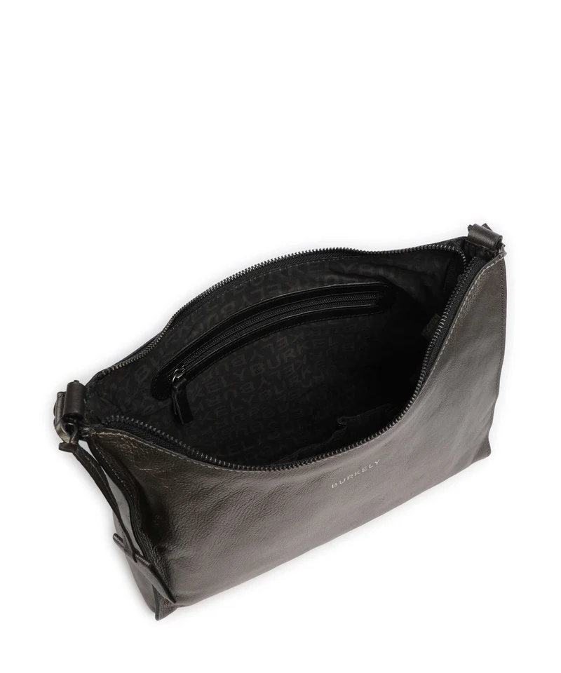 Burkely Creased Crystal Sac porté épaule gunmetal