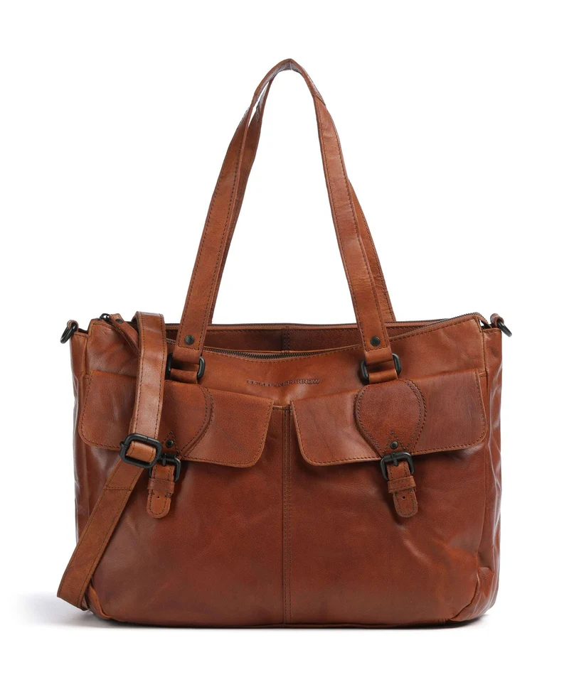 Spikes & Sparrow Bronco Fee Porte-document brandy