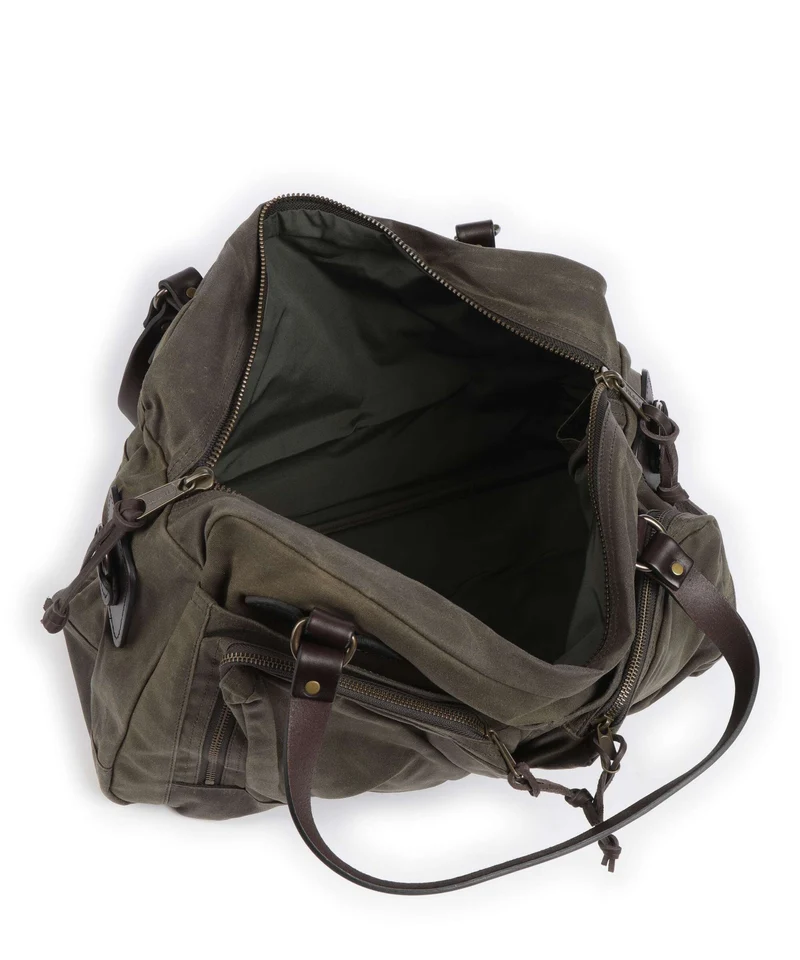 Filson Oil Finish Tin Cloth 24HR Duffle Sac week-end otter green