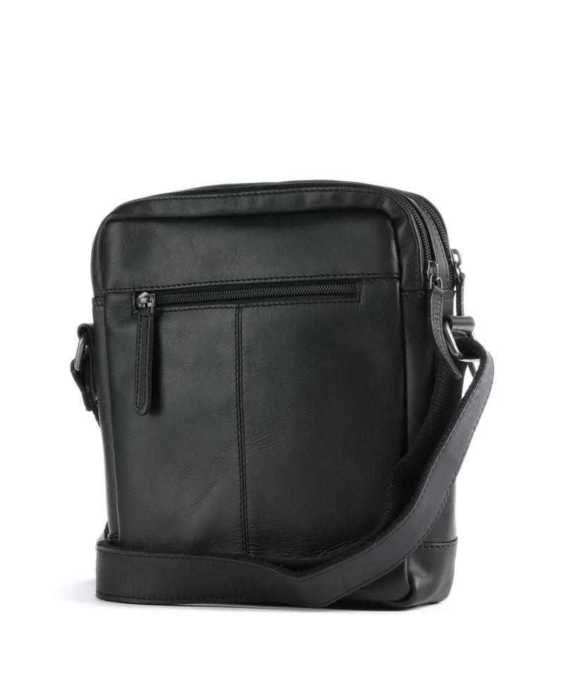 The Chesterfield Brand Wax Pull Up Cow Arnhem Sac bandoulière black