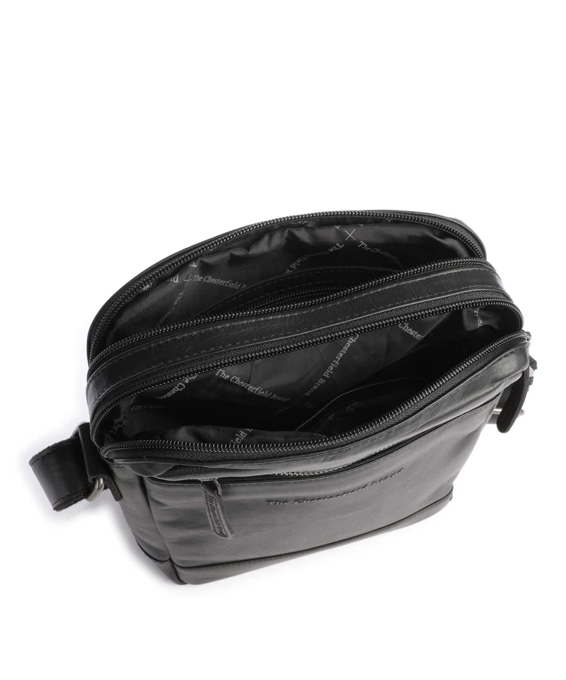 The Chesterfield Brand Wax Pull Up Cow Arnhem Sac bandoulière black