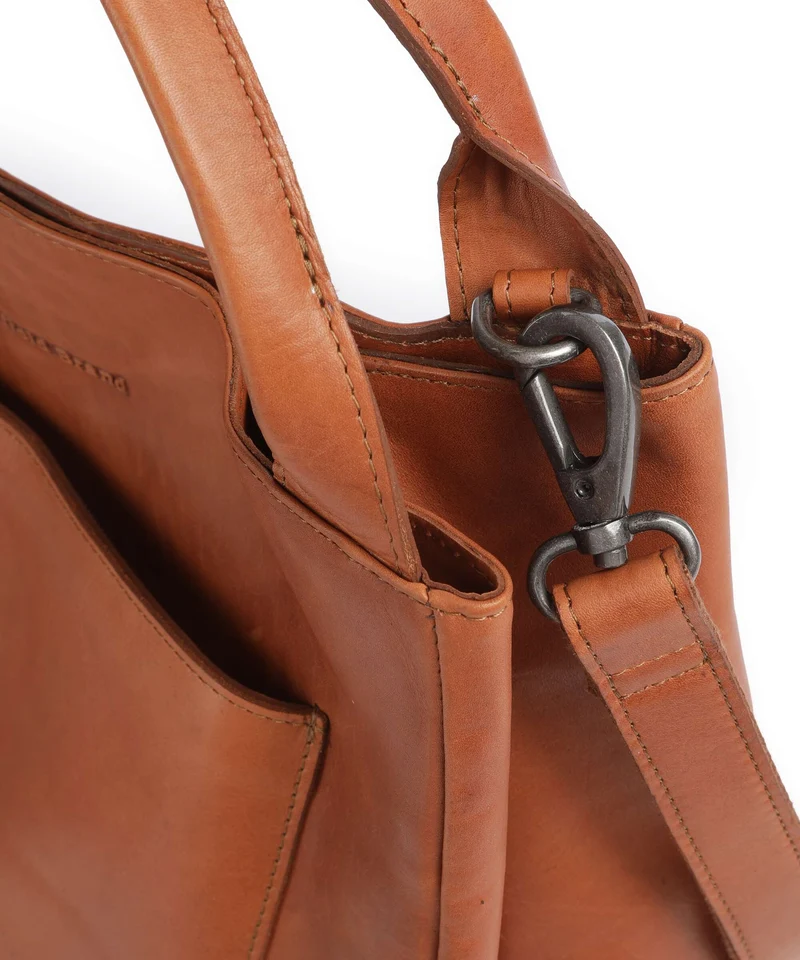 The Chesterfield Brand Wax Pull Up Cow Fioline Sac à main cognac