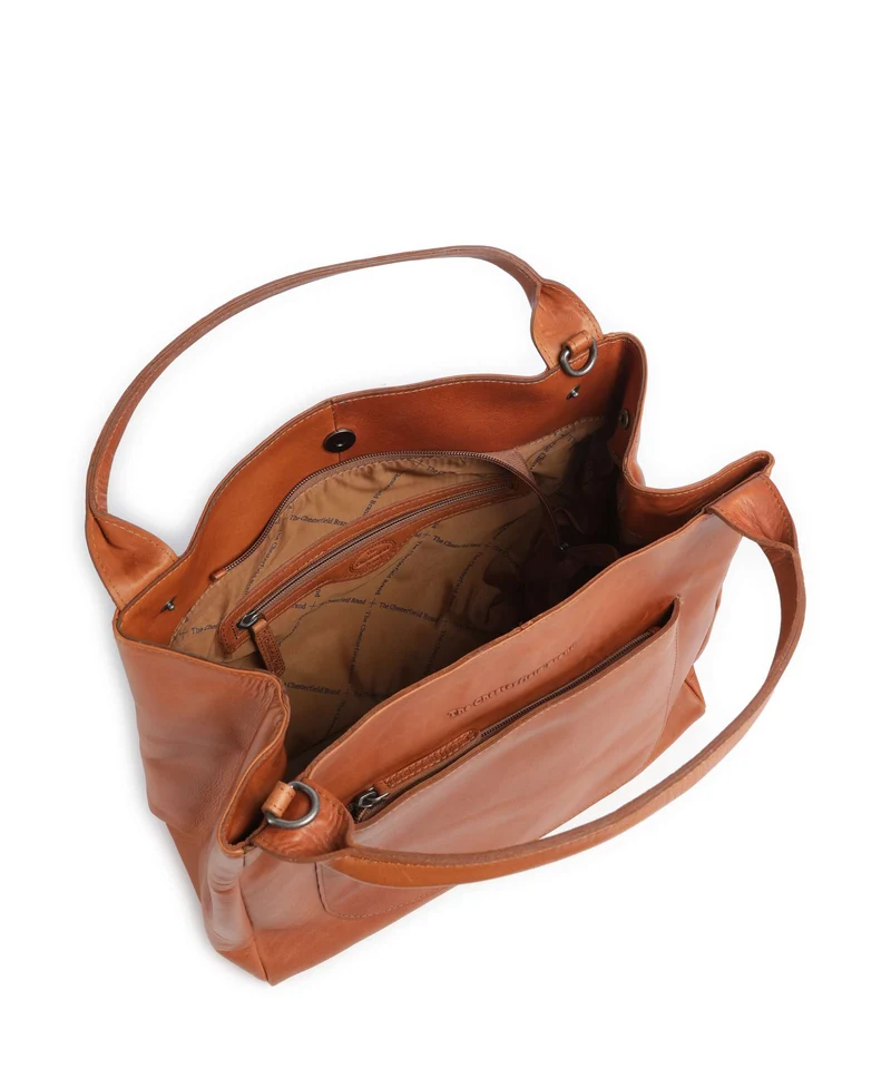 The Chesterfield Brand Wax Pull Up Cow Fioline Sac à main cognac