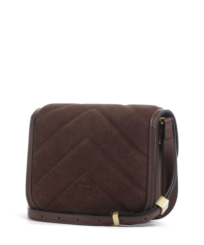 Pinko Love Box Sac bandoulière marrone castano/matt gold