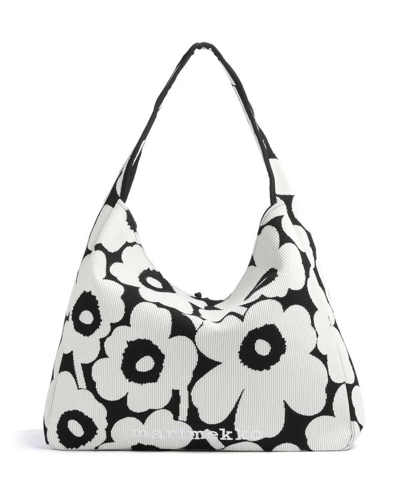 Marimekko Knitted Unikko Sac fourre-tout black/offwhite