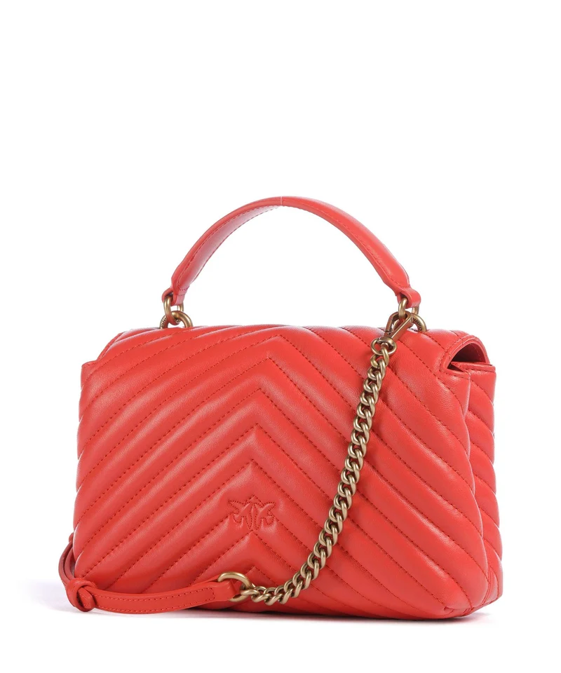 Pinko Love Lady Puff Mini Sac à main rosso mandarino/antique gold