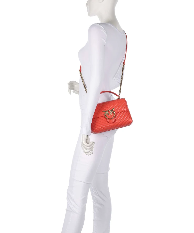 Pinko Love Lady Puff Mini Sac à main rosso mandarino/antique gold