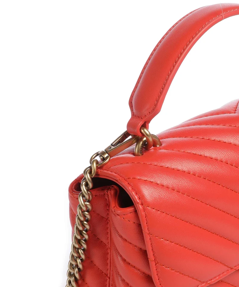 Pinko Love Lady Puff Mini Sac à main rosso mandarino/antique gold