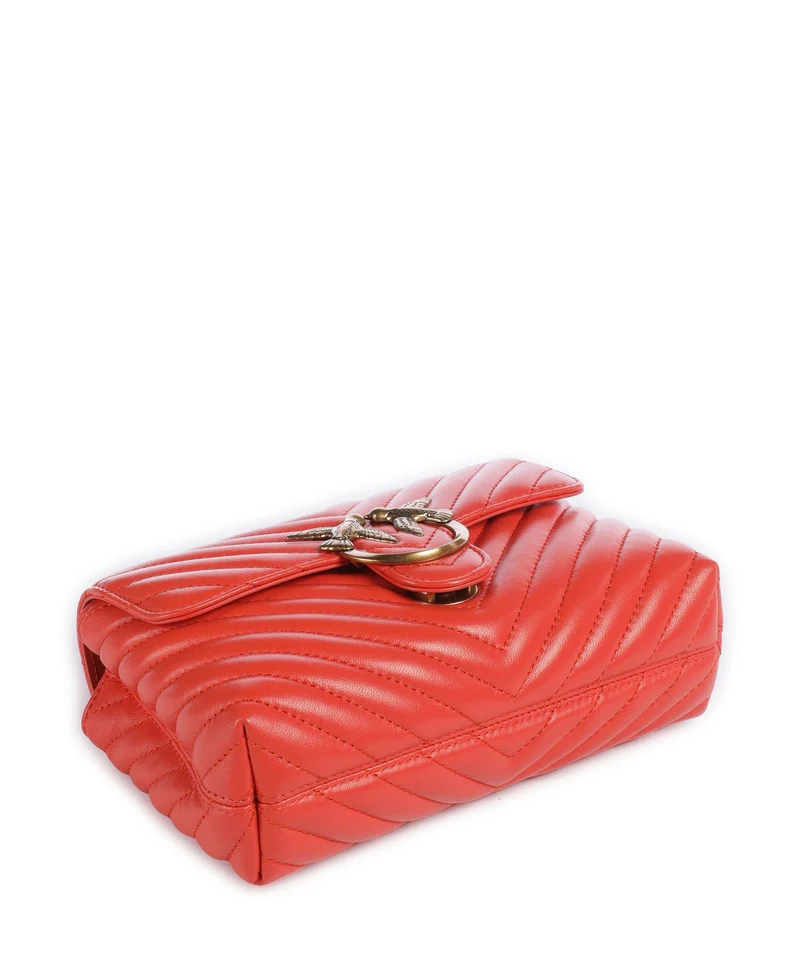 Pinko Love Lady Puff Mini Sac à main rosso mandarino/antique gold