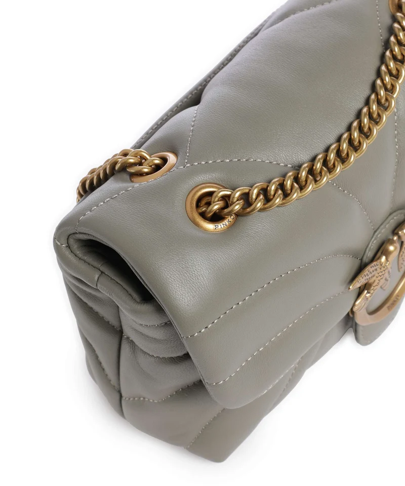 Pinko Love Puff Mini Sac porté épaule verde vertiver/antique gold