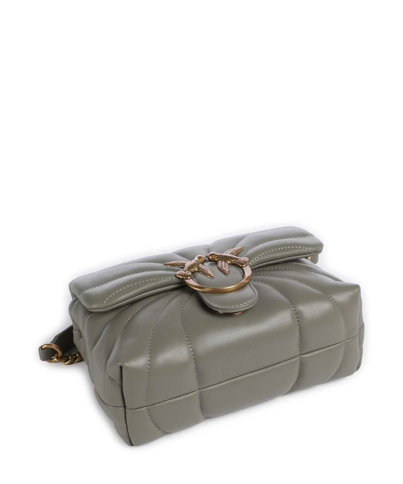 Pinko Love Puff Mini Sac porté épaule verde vertiver/antique gold