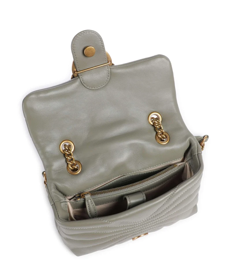 Pinko Love Puff Mini Sac porté épaule verde vertiver/antique gold