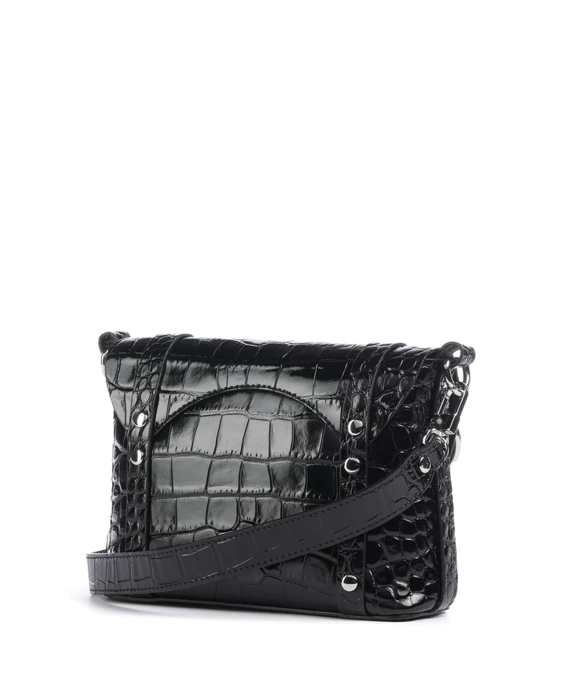 Vivienne Westwood Kim Embossed Croc Sac bandoulière black
