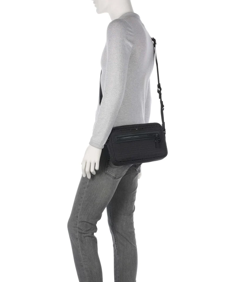 Emporio Armani Logo Jacquard Sac bandoulière bristol black