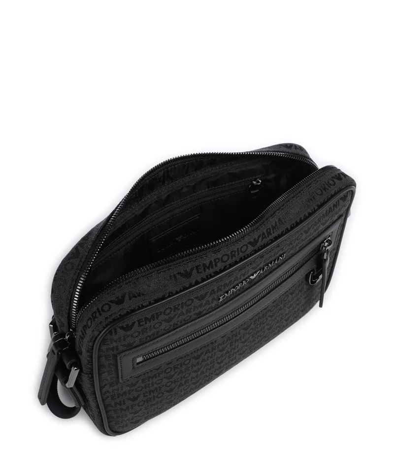 Emporio Armani Logo Jacquard Sac bandoulière bristol black