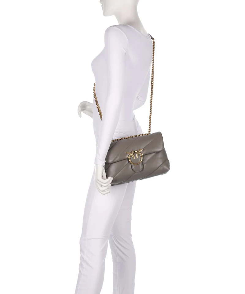 Pinko Love Puff Classic Sac porté épaule grigio asfalto/antique gold