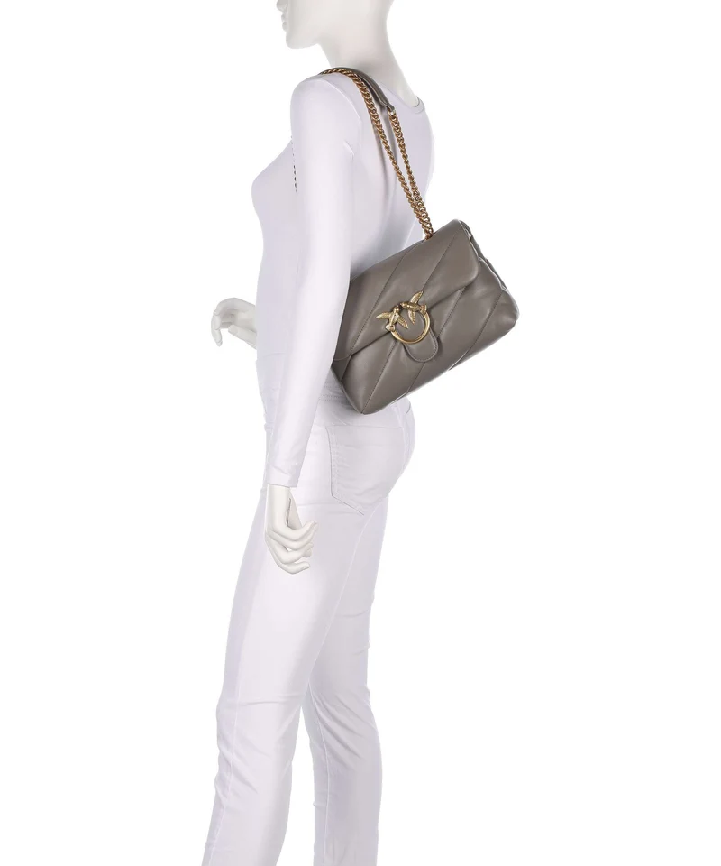 Pinko Love Puff Classic Sac porté épaule grigio asfalto/antique gold