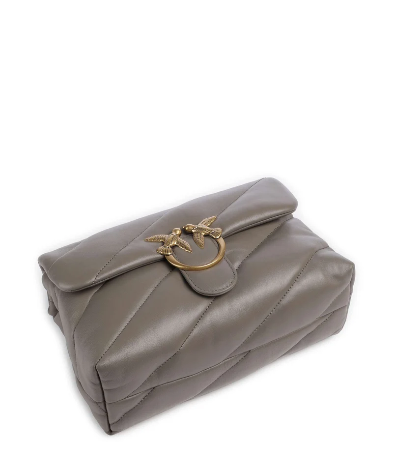 Pinko Love Puff Classic Sac porté épaule grigio asfalto/antique gold