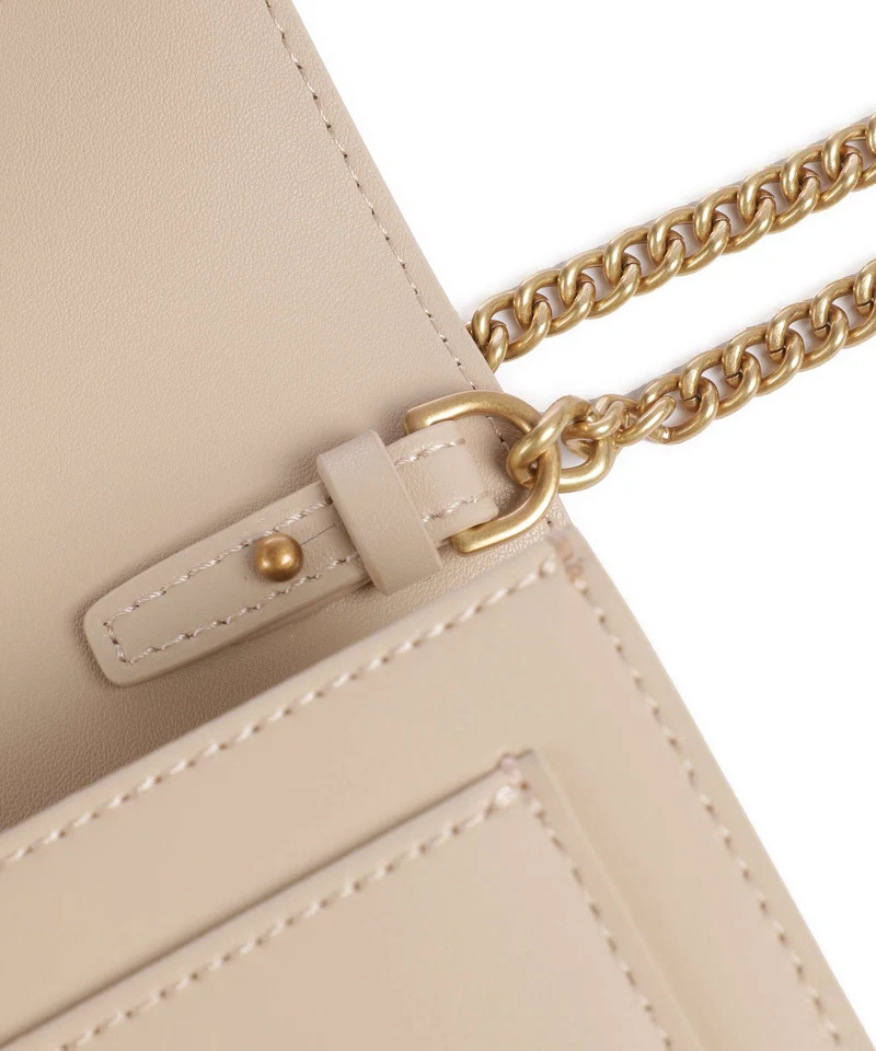 Pinko Love One Portefeuille beige/grigio fumo/antique gold