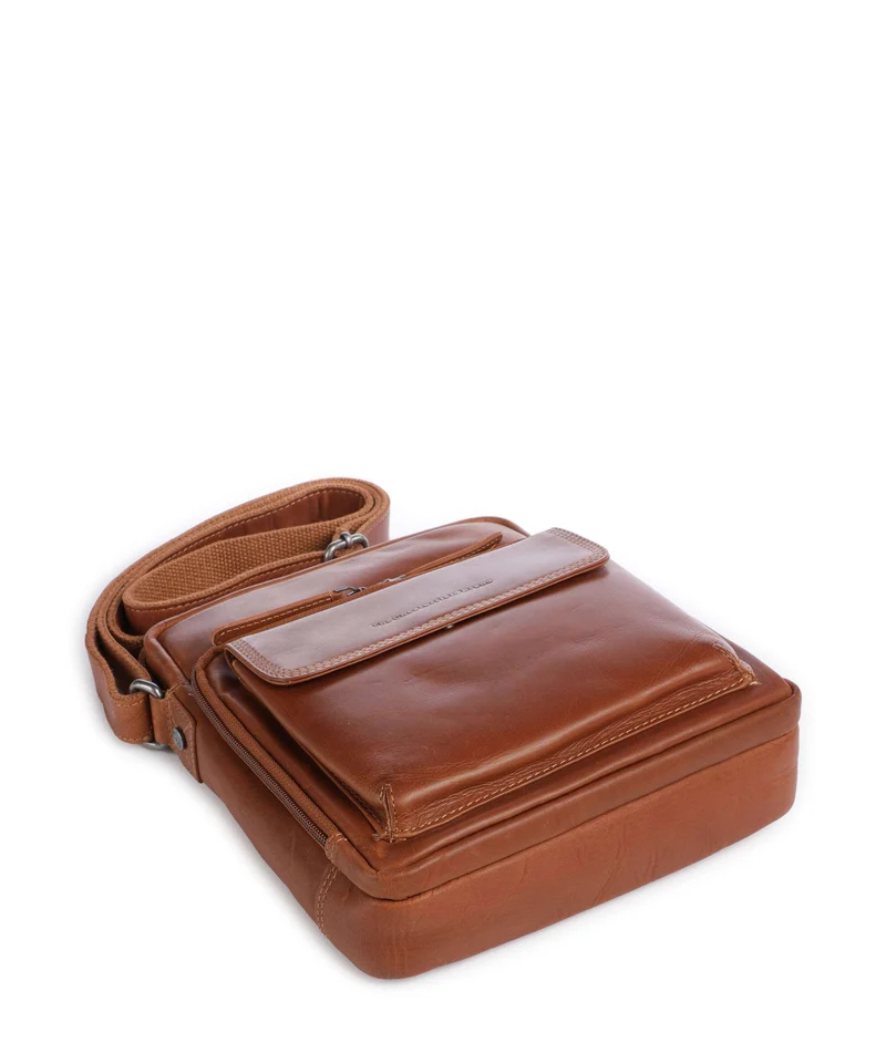 The Chesterfield Brand Wax Pull Up Cow Montira Sac bandoulière cognac