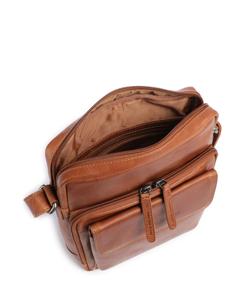 The Chesterfield Brand Wax Pull Up Cow Montira Sac bandoulière cognac
