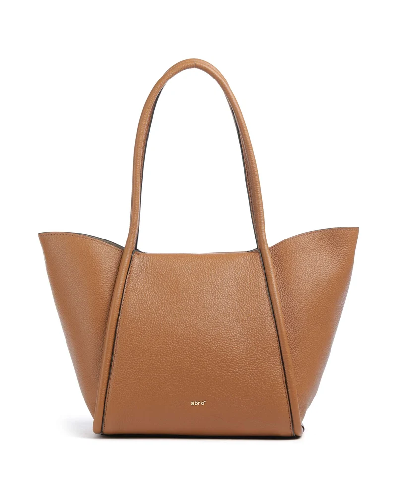 Abro Agave Willow Small Cabas cuoio